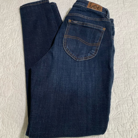 Lee skinny ankle  jeans med rise, dark wash - Picture 7 of 10